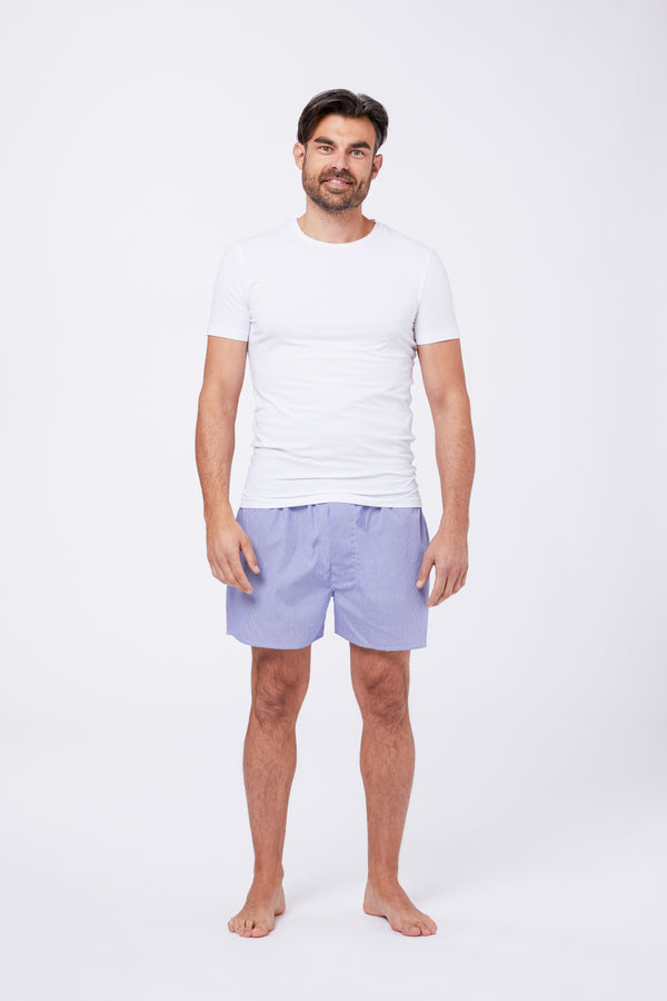 Light Blue Vichy Check Cotton Underwear