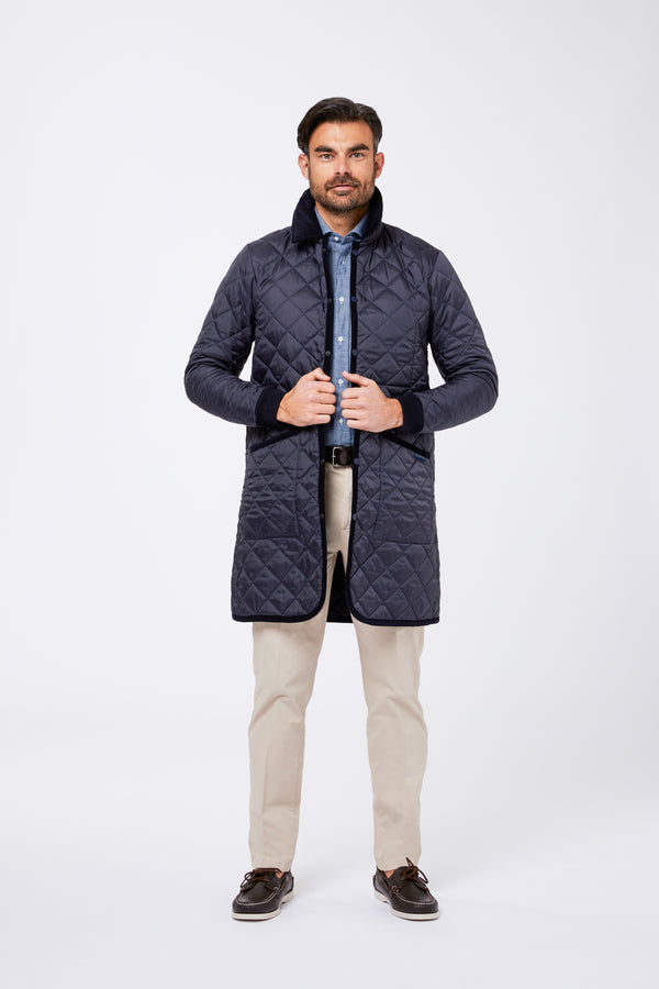 Camicia Celeste Cotone Chambray Unito Collo Francese