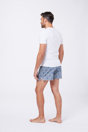 Intimo Cotone Liberty Blu GEMAE B Principe di Firenze 