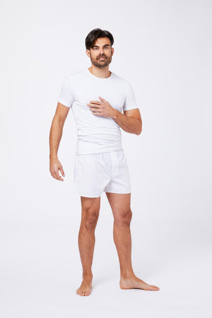 Intimo Cotone Fil a Fil Bianco CROSTOLI W001 Principe di Firenze 
