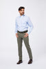 Camicia Celeste Giro Inglese Collo Button Down TICASIA 8 Principe di Firenze 