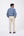 Camicia Celeste Cotone Chambray Unito Collo Francese PORTLAND 4540 Principe di Firenze 