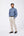 Camicia Celeste Cotone Chambray Unito Collo Francese PORTLAND 4540 Principe di Firenze 