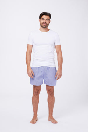 Intimo Cotone Quadretto Vichy Azzurro RIPOGIA B002 Principe di Firenze 