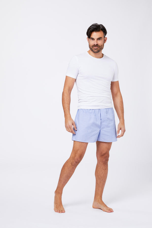 Intimo Cotone Fil a Fil Azzurro CROSTOLI A004 Principe di Firenze 