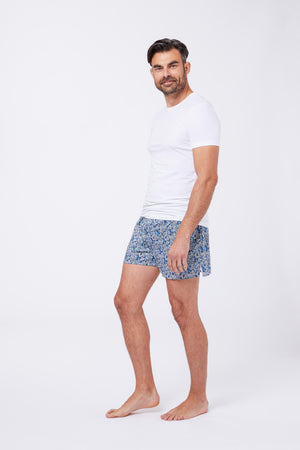 Intimo Cotone Liberty Blu GEMAE B Principe di Firenze 